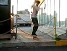 Skater eats tarmac.